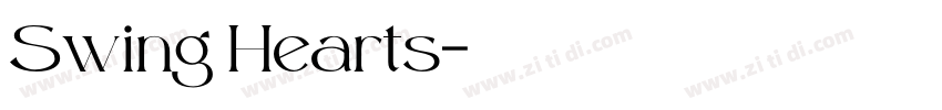 Swing Hearts字体转换